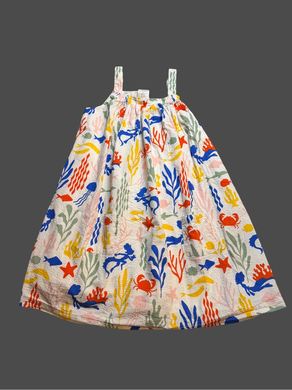 Disney White Clothing Size and Care Label
